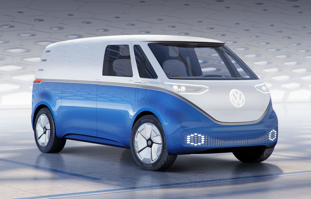VW dezvăluie duba electrică ID.Buzz cu o baterie mai mare.